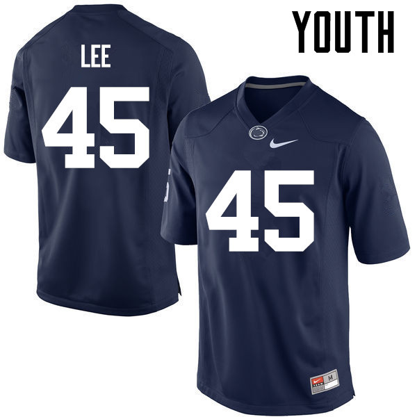 Youth Penn State Nittany Lions #45 Sean Lee College Football Jerseys-Navy